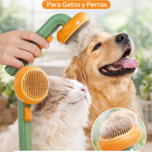 CEPILLO PEINE DE MASCOTAS CALABAZA