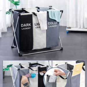🧺✨ Cesto Organizador Plegable 3 en 1 para Ropa