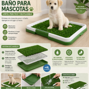 Césped Pet Pro 🐕 Entrenamiento fácil, hogar limpio 💚