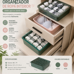 👉 OrdenaFácil ✨ Tu ropa interior siempre en su lugar 👌